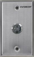Seco-Larm SD-72002-V0 ENFORCER Request-to-Exit Key Shunt Switch Single-gang Plate, Stainless-steel plate, Includes maintained ON/OFF keylock switch, Switch can be left ON or OFF, Key is removable from the ON or OFF position, Key #1300 (SD72002V0 SD72002-V0 SD-72002V0)  