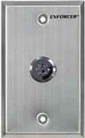 Seco-Larm SD-72051-V0 ENFORCER Request-to-Exit Key Momentary Switch Single-gang Plate; Stainless-steel face-plate; Includes shunt ON, momentary OFF spring-loaded keylock switch; Switch is maintained ON, springs back from OFF; Key is removable from the ON position only (SD72051V0 SD72051-V0 SD-72051V0)  