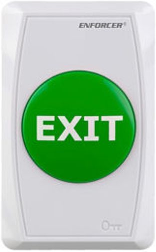 Seco-Larm SD-7286-GWQ ENFORCER Flush-Mount Request-to-Exit Wall Plate with Push Button; Large green 2