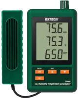 Extech SD800 CO2, Humidity and Temperature Datalogger, Records Data on an SD card in Excel Format; Checks for Carbon Dioxide (CO2) concentrations; Maintenance free dual wavelength NDIR (non-dispersive infrared) CO2 sensor; Triple LCD simultaneously displays CO2, Temperature and Relative Humidity; Measurement ranges: CO2, 0 to 4000ppm; Temperature, 32 to 122 degrees fahrenheit; UPC: 793950438008 (EXTECHSD800 EXTECH SD800 DATALOGGER) 