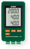Extech SD900 DC Current Datalogger, 3-Channel, Records Data to SD card in Excel Format; Triple LCD simultaneously displays three DC Current (mA) channels; Datalogger date/time stamps and stores readings on an SD card in Excel format for easy transfer to a PC; Selectable data sampling rate: 2, 5, 10, 30, 60, 120, 300, 600 seconds or Auto; UPC: 793950439005 (EXTECHSD900 EXTECH SD900 TEMPERATURE DATALOGGER) 