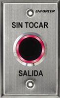 Seco-Larm SD-9263-KS1Q ENFORCER Outdoor No-Touch Request-to-Exit Sensor with Spanish Message, "SALIDA SIN TOCAR" printed on plate, Weather-resistant (IP65) for outdoor use, Clean and simple no-touch operation reduces the risk of cross-contamination, Adjustable sensor range up to 4" (10cm), Stainless-steel Single-gang plate (SD9263KS1Q SD9263-KS1Q SD-9263KS1Q)  
