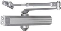 Seco-Larm SD-C101-SGQ Grade-1 Surface-type Door Closer; Fits metal or wood doors up to 59" (150cm) wide; Door weight up to 330-lb (150kg), adjustable for size 1~6; Two independent valve adjustments for easy setting of sweep and latch speed; Reversible non-handed design; Anodized aluminum body; Silver finish; Forged steel arms; Non-handed; Includes hardware (SDC101SGQ SDC101-SGQ SD-C101SGQ)  