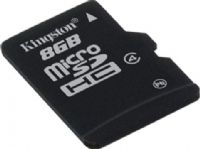 Kingston SDC4/8GBSP Flash memory card, 8 GB Storage Capacity, 4 MB/s Read Speed Rating, Class 4 SD Speed Class, microSDHC Form Factor, UPC 740617154115 (SDC44GBSP SDC4 4GBSP SDC4-4GBSP) 