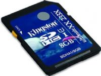 Kingston SDHA1/8GB UltimateXX Flash memory card, 8 GB Storage Capacity, 233x : 60 MB/s read 35 MB/s write Speed Rating, UHS Class 1 SD Speed Class, SDHC UHS-I Memory Card Form Factor, 3.3 V Supply Voltage, Write protection switch Features, 1 x SDHC UHS-I Memory Card Compatible Slots, Plug and Play Compliant Standards, UPC 740617179811 (SDHA18GB SDHA1-8GB SDHA1 8GB) 