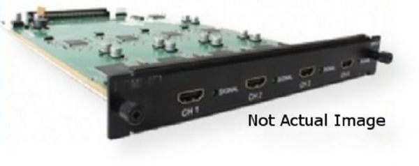 Opticis SDI-4EI Electrical 4 ports SDI input card; For use with OMM-2500 and OMM-1000 optical Modular Matrixes; Weight 1 pound (SDI4EI SDI 4EI)