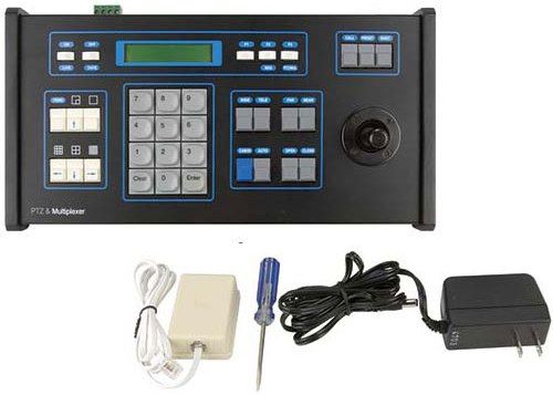 ARM Electronics SDKBD3 Full Function Controller with 3-Axis Joystick, Controls up to 32 speed domes or decoders via RS-485, Operates PTZ as well as focus, iris, presets and cruise positions (128 presets), Supports a communication distance of up to 3900' (1.2km) between controller and camera, Supports multiple protocols, Joystick Control Pan/Tilt/Zoom (SDK-BD3 SDK BD3)