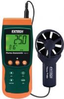 Extech SDL310-NIST Thermo-Anemometer/Datalogger with Certificate of Calibration Traceable to NIST, Measures Air Temperature to 122°F (50°C) and air velocity to 4930ft/min; Datalogger date/time stamps and stores readings on an SD card in Excel format for easy transfer to a PC; Adjustable data sampling rate 1 to 3600 seconds (SDL310NIST SDL310 NIST SDL-310 SDL 310 SD-L310) 