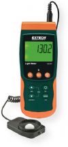 Extech SDL400-NIST Light Meter/Datalogger with Certificate of Calibration Traceable to NIST, Wide range to 10000Fc or 100kLux, Cosine and color-corrected measurements, Utilizes precision silicon photo diode and spectral response filter, Datalogger date/time stamps and stores readings on an SD card in Excel format for easy transfer to a PC (SDL400NIST SDL400 NIST SDL-400 SDL 400 SD-L400) 