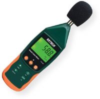 Extech SDL600 Sound Level Meter/Datalogger, Records Data on an SD card in Excel Format; High accuracy a1.4dB meets ANSI and IEC 61672-1 Type 2 standards; 30 to 130dB measurement range; Auto or Manual ranging; AC analog output for connection to an analyzer or recorder; Large backlit LCD display; Stores 99 readings manually and 20M readings via 2G SD card; Dimensions: 793950436011 (EXTECHSDL600 EXTECH SDL600 DATALOGGER) 