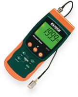 Extech SDL800 Vibration Meter/Datalogger; Remote vibration sensor with magnetic adapter on 47.2"(1.2m) cable; Wide frequency range of 10Hz to 1kHz; Basic accuracy of +/-(5% + 2 digits), Meets ISO2954; RMS, Peak Value or Max Hold measurement modes; Adjustable data sampling rate; Large backlit LCD; UPC 793950438015 (SDL-800 SDL 800 SD-L800) 