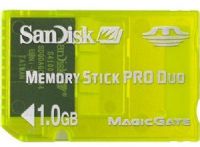 SanDisk SDMSG-1024-A10 1 GB MemoryStick Pro Duo Gaming Yellow (SDMSG-1024-A10, SDMSG 1024 A10, SDMSG1024A10)   