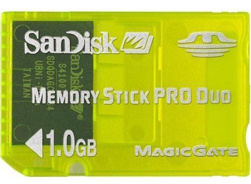 SanDisk SDMSG-1024-A10 1 GB MemoryStick Pro Duo Gaming Yellow (SDMSG-1024-A10, SDMSG 1024 A10, SDMSG1024A10)  
