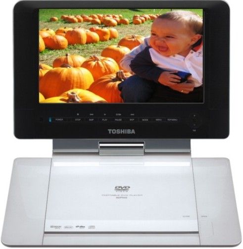 Toshiba SDP93S Refurbished Portable DVD Player, Pearlescent High-Gloss Finish, 9.0