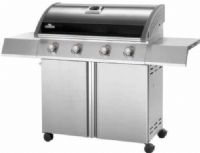 Napoleon SE495PK SE Series 55" Freestanding Liquid Propane Grill, Up to 54000 BTU’s, Up to 665 in2 total cooking surface, Stainless steel sear plates and tube burners, Folding side shelves with integrated utensil holders, JETFIRE ignition for quick and easy start ups, Porcelainized cast iron cooking grids for consistent, even heat, UPC 629162116802 (SE-495PK SE 495PK SE495-PK SE495 PK) 