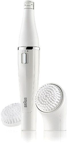 Braun SE820 Face Beauty; Slim epilator head; Waterproof & Washable; 10 micro-opening capture finest hairs (0.02mm); 200 movements per second; For chin, upper lip, forehead, and to maintain eyebrows in shape; Sonic facial brush removes make-up and impurities; For use in your shower routine with your favourite cleansing gel; UPC 069055870235 (SE-820 SE 820)