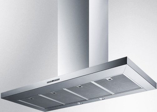 Summit SEH4748C Wall-mounted Range Hood with Complete Stainless Steel Construction, Designed and manufactured in Spain with all UL-Listed components, Preinstalled 600 CFM blower ensures optimum ventilation, Four aluminum cassette filters, Electronic control panel, Adjustable chimney height offers flexible sizing, Timer function, Two 50W lights (SEH-4748C SEH 4748C SE-H4748C SEH4748)