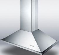 Summit SEIH1536CV3 Wide 36" Island Range Hood with Curved Canopy Style, Stainless Steel, Convertible with filter, Aluminum cassette filters, Timer function, Includes two 50W lights preinstalled incandescent bulbs, Height adjustable chimney can extend from 31 1/2" to 43 5/16" for the perfect fit over your range (SEIH-1536CV3 SEIH 1536CV3 SEIH1536-CV3 SEIH1536 CV3) 