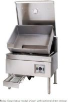 Cleveland SEM-40-TR DuraPan Electric Modular Base Tilt Skillet - 40 Gallons, 60 Hertz, Hinged Cover Type, Power Tilt Features, Floor Model Installation Type, NSF Listed, Electric Power Type, Tilting Style, 100 - 450 Degrees F Temperature Range, Skillets, 32" Cooking Surface Width, 23.50" Cooking Surface Depth, Spring-assisted, vented cover; modular base, Temperature range of 100-450 degrees Fahrenheit, 18  kW heating element provides even heating (SEM-40-TR SEM 40 TR SEM40TR) 