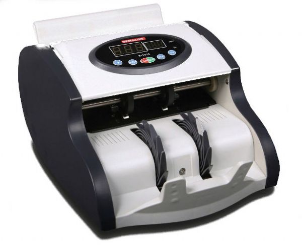 Semacon S-1015 Mini High Speed Currency Counter with UV Detection, Black and White; UPC 721405288083 (SEMACON S-1015 MINI SEMACON S1015 MINI SEMACON-S-1015-MINI SEMACON S 1015-MINI SEMACON/S/1015/MINI SEMACON-S1015MINI)