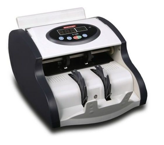 Semacon S-1025 Mini High Speed Currency Counter with UV and Magnetic Detection, Black and White; UPC 721405288090 (SEMACON S-1025 MINI SEMACON S1025 MINI SEMACON-S-1025-MINI SEMACON S 1025-MINI SEMACON/S/1025/MINI SEMACON-S1025MINI)