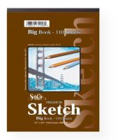 Seth Cole SC92B 11" x 14" Premium Sketch Big Book; A premium quality, natural white, 60 lb; medium weight, acid-free paper with light texture is ideal for charcoal, pastel, pencil, or pens; Identical to Strathmore's 400 series sketch paper; With durable heavyweight chipboard back cover; 110-sheet pads, side spiral; 11" x 14"; Shipping Weight 2.58 lb; Shipping Dimensions 14.00 x 12.00 x 1.00 in; UPC 088513924112 (SETHCOLESC92B SETHCOLE-SC92B SKETCHING ARTWORK) 