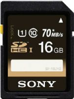 Sony SF16UY2/TQ UHS-I SDHC High Speed 16GB Memory Card (Class 10); Maximum Data Transfer Rates of Up to 70 MB/s; Downloadable File Rescue Software; Include waterproof, dust-proof, temperature proof, and both UV and Static guards; UPC 027242890732 (SF16UY2TQ SF16UY2 TQ SF16UY2-TQ SF-16UY2/TQ) 