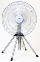 Sunpentown SF-1816 Heavy Duty Fan, 18 inch fan blade, 3 fan speeds, Oscillating or fixed direction, Adjustable height (2.5~3 ft), Patented design, ETL (SF1816 SF 1816) 