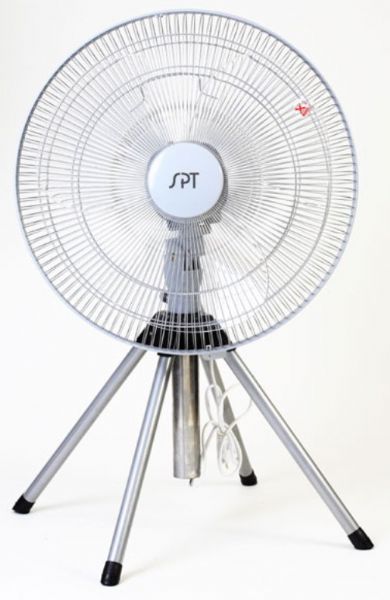 Sunpentown SF-1816 Heavy Duty Fan, 18 inch fan blade, 3 fan speeds, Oscillating or fixed direction, Adjustable height (2.5~3 ft), Patented design, ETL (SF1816 SF 1816)