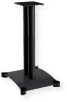 Sanus Furniture SF22B 22" Steel Series Bookshelf Speaker Stand Pair; Black; Adjustable carpet spikes; Includes brass isolation studs; Heavy weight base; Bolt mounting secures your speaker to the stand; Conceal unsightly cables; UPC 793795523501 (SF22B  SF22-B  SF22BSTAND SF22B-STAND SF22BSANUS SF22B-SANUS) 