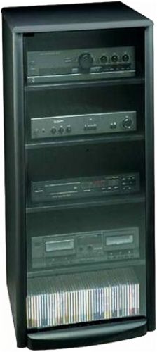 Tech-Craft SF50 Audio/Video Tower, Sculpture Series, 6-Shelf, Black, 40 lbs. (SF-50 SF 50 SF/50)