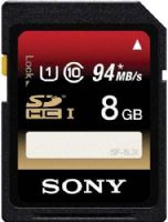 Sony SF8UXTQN SFUX-Series 8GB SD Memory Card, Class 10, Enjoy the convenience of fast read speed, Read speed up to 94 MB/s., Up to 22 MB/s Write Transfer Speed, x-Pict Story, 7.2 GB Usable Capacity, Works with File Rescue software to save compromised data, Dimensions (W x H x D) 0.94 x 1.26 x 0.08 in, Weight 0.07 oz, UPC 027242865822 (SF8-UXTQN SF-8UXTQN SF8UX-TQN) 