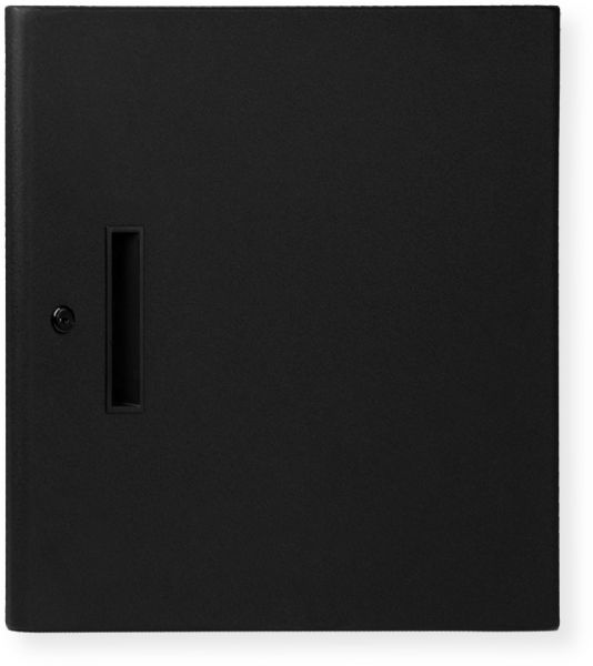Atlas Sound SFD10 Solid Front Door for WMA Series Racks 10 RU; Black; Install quickly and with no drilling; Gripsert nuts on the SFD front doors and WMA racks allow doors to be installed after the equipment is installed; 1