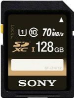 Sony SFG1UY2/TQ SDHC 128GB UHS-1 Memory Card; Maximum Read Speed 70 MB/s; Class 10, UHS-I; Waterproof, Dust-proof, Temperature Proof, and Both UV and Static; Downloadable File Rescue Software; UPC 027242890763 (SFG1UY2TQ SF-G1UY2/TQ SF-G1UY2-TQ SFG1UY2) 