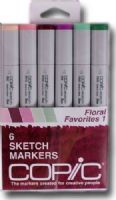 Copic SFLORAL1 Sketch, 6-Color Floral 1 Marker Set; The most popular marker in the Copic line; Perfect for scrapbooking, professional illustration, fashion design, manga, and craft projects; Photocopy safe and guaranteed color consistency; The Super Brush nib acts like a paintbrush both in feel and color application; UPC COPICSFLORA1 (COPICSFLORAL1 COPIC SFLORAL1 COPIC-SFLORAL1) 