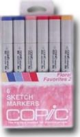 Copic SFLORAL2 Sketch, 6-Color Floral 2 Marker Set; The most popular marker in the Copic line; Perfect for scrapbooking, professional illustration, fashion design, manga, and craft projects; Photocopy safe and guaranteed color consistency; The Super Brush nib acts like a paintbrush both in feel and color application; UPC COPICSFLORAL2 (COPICSFLORAL2 COPIC SFLORAL2 COPIC-SFLORAL2) 