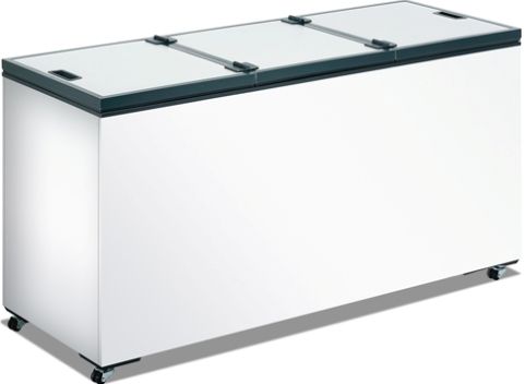 Caravell SFT-70 Ice Cream Flip-Up Lid Top Freezer, 609liters / 21.5cu.ft. Gross Capacity, 551liters / 19.5cu.ft. Net Capacity, 65.0in / 1650mm Internal Cabinet Width, 20.7in / 527mm Internal Cabinet Depth, 29.0in / 737mm Internal Cabinet Height, 69.7in / 1770mm External Width, 25.6in / 650mm External Depth, Plug Drain, 352W Power, 4+ Climate Class , 2 Number of Doors / Lids, Pre-Painted Steel External Cabinet Material (SFT-70 SFT 70 SFT70)