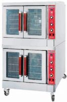 Vulcan Hart SG44D SG Series Double Deck Gas Convection Ovens, Standard Depth, Stainless steel front, sides, top, rear enclosure panel and legs; Stainless steel doors with windows; Deluxe solid state temperature control adjusts from 150º F to 500º F (SG-44D SG44 SG-44 SG 44D) 