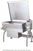 Cleveland SGL-30-T1 PowerPan Gas Open Base Tilt Skillet, 60 Hertz, 1 Phase, 30 Gallons Capacity, Hinged Cover, Manual Tilt Features, 3/4" Gas Inlet Size, Floor Model Installation, Gas Power, Tilting Style, 100 - 450 Degrees F Temperature Range, Skillets, 28.75" Cooking Surface Width, 24.50" Cooking Surface Depth, Spring-assisted, vented cover, Dual power settings: 90,000 and 125,000 BTU, Low 35" rim height (SGL-30-T1 SGL 30 T1 SGL30T1) 