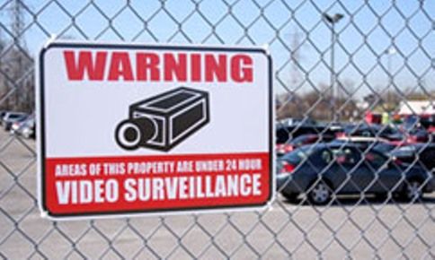 SVAT Electronics SGN100 Aluminium VIDEO SURVEILLANCE sign with reflective coating (SGN-100, SGN 100, SGN101)