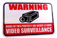 SVAT Electronics SGN101 Aluminum VIDEO SURVEILLANCE Sign With Reflective Coating, Size 20" x 14"  (SGN101, SGN 101, SGN-101) 