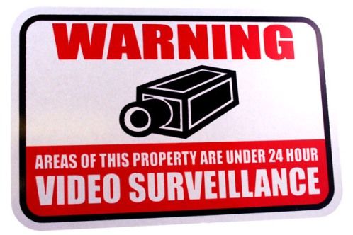 SVAT Electronics SGN101 Aluminum VIDEO SURVEILLANCE Sign With Reflective Coating, Size 20