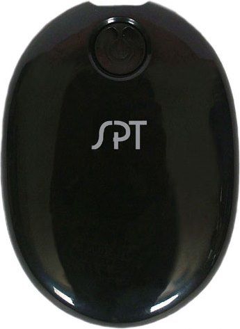 Sunpentown SH-113FB Rechargeable Portable Hand Warmer, Black, Approximately 7~10 hours of heating time, High and Low heat settings, Heat temperature range 100~113F, Operating temp range 14~113F, Charge time approximately 5 hours, Li-batteries are rechargeable up to 500 times, Light indicator, AC charger or USB power, UPC 876840004061 (SH113FB SH 113FB SH-113F SH-113)