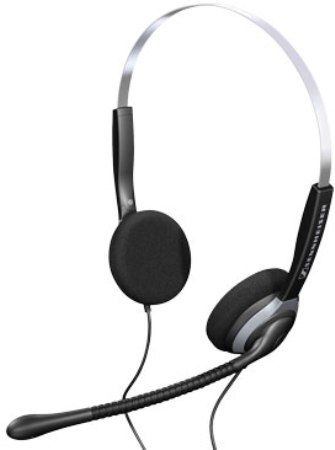 Sennheiser SH 250 Over-the-head, Double-sided Headset, Distortion Less than 1%, Frequency response 300 Hz - 3,400 Hz, Sound pressure level (SPL) Max. 103 dB limited by ActiveGard, Speaker data 300 Ohms, Patented ActiveGard technology to safeguard your hearing, Acoustical foam ear cushions effectively channel sound into ears (SH250 SH-250)