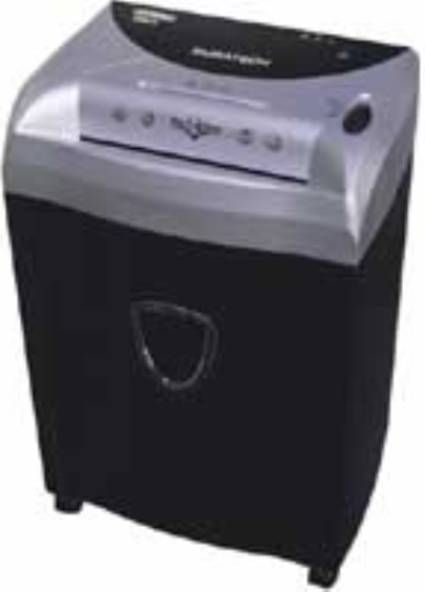Techko SH6010CP model Cross Cut  Paper Shredder, Shreds CDs, DVDs, credit cards, and staples, On/Auto, Off and Reverse switch, Continuously shreds up to 10 sheets of 20 lb. paper, Low noise design, Audible warning when basket is full (SH-6010CP SH 6010CP)