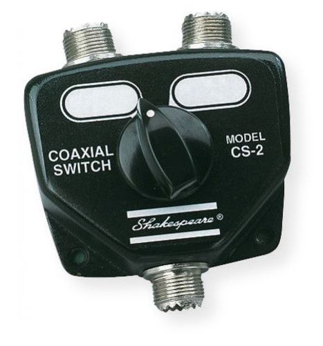 Shakespeare Model CS-2 Two Position Coaxial Switch; Allows Two Radios to be Used with One Antenna; UPC 719441150464 (TWO POSITION COAXIAL SWITCH SHAKESPEARE CS-2 SHAKESPEARE-CS-2 SHAKESPEARECS2 SHAKCS2)