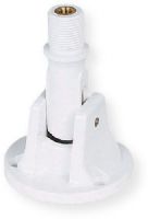 Shakespeare Model 495-B Lift and Lay Marine Mount For 1"-14 and 3/8" x 24" Threaded Antennas; Constructed of white polycarbonate; Enables antennas up to 8' to be easily raised or lowered with a snap; UPC 719441110116 (495 LIFT LAY MARINE MOUNT 1"-14 3/8" X 24" THREADED ANTENNAS SHAKESPEARE 495-B SHAKESPEARE-495-B SHAKESPEARE495B) 