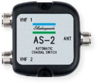 Shakespeare Model AS-2 Automatic VHF Toggle Switch; Enables Use of Two VHF Transceivers on a Single VHF Marine Antenna; Frequency Range: up to 600 MHz; VSWR: Below 1.2:1; Power Rating: 30 Watts; UPC 7194411509525 (AS-2 AUTOMATIC VHF TOGGLE SWITCH  SHAKESPEARE AS-2 SHAKESPEARE-AS-2 SHAKESPEAREAS2) 