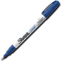 Sharpie 35528 Paint Marker, Extra Fine Marker Point Type, Blue Oil Based Ink; Permanent, oil-based opaque paint markers mark on light and dark surfaces; Use on virtually any surface; metal, pottery, wood, rubber, glass, plastic, stone, and more; Quick-drying, and resistant to water, fading, and abrasion; Xylene-free; AP certified; Blue, Extra Fine; Dimensions 5.00" x 0.38" x 0.38"; Weight 0.1 lbs; UPC 071641355286 (SHARPIE35528 SHARPIE 35528 SN35528 ALVINCO BLUE OIL EXTRA FINE) 