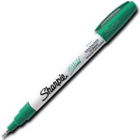Sharpie 35529 Paint Marker, Extra Fine Marker Point Type, Green Oil Based Ink; Permanent, oil-based opaque paint markers mark on light and dark surfaces; Use on virtually any surface; metal, pottery, wood, rubber, glass, plastic, stone, and more; Quick-drying, and resistant to water, fading, and abrasion; Xylene-free; AP certified; Green, Extra Fine; Dimensions 5.00" x 0.38" x 0.38"; Weight 0.1 lbs; UPC 071641355293 (SHARPIE35529 SHARPIE 35529 SN35529 ALVINCO GREEN OIL EXTRA FINE) 